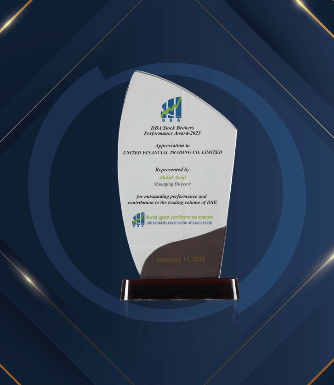 DBA Stock Brokers Performance Award 2023