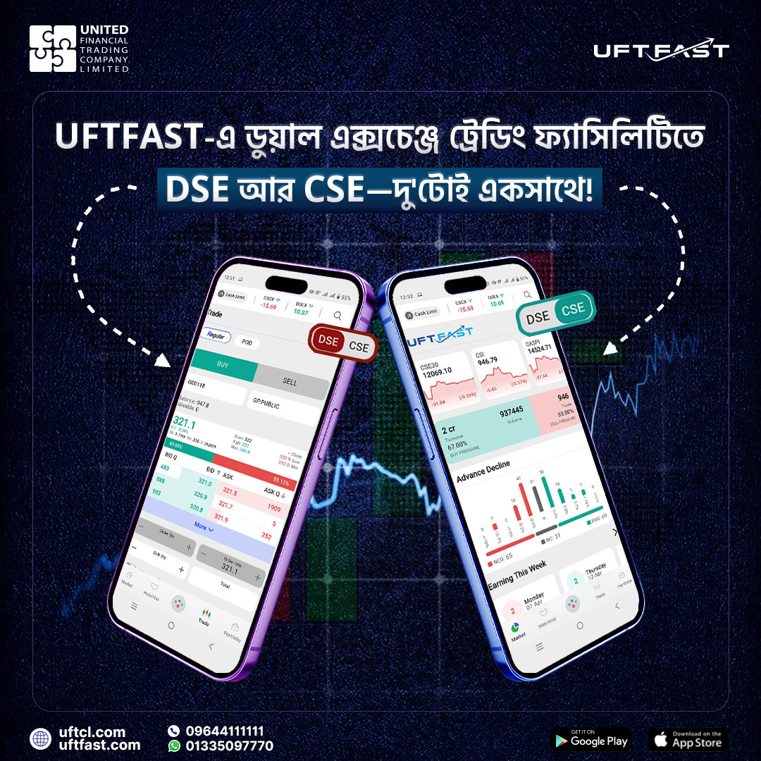 UFTFAST-এ আছে DSE ও CSE তে একসাথে ট্রেড করার সুবিধা