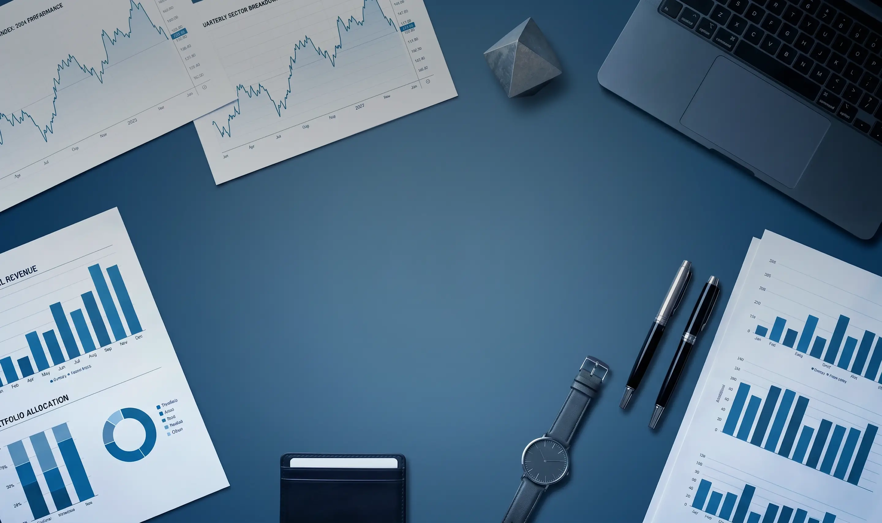 Background trading scene